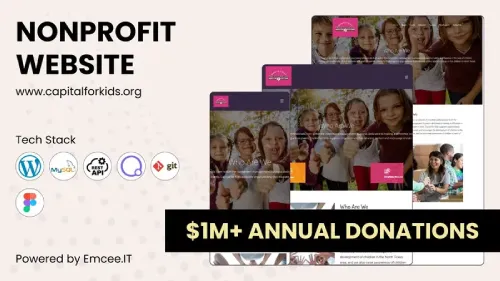 Capital For Kids - Children's Nonprofit Website