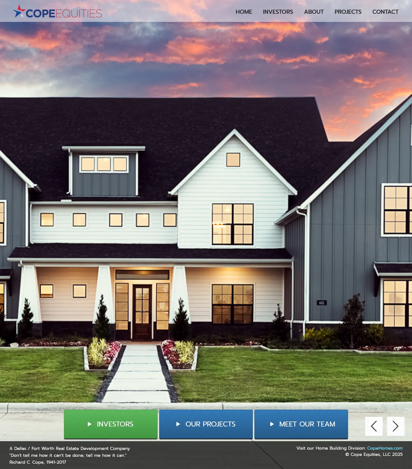 Cope Equities - Real Estate Website - Image 1