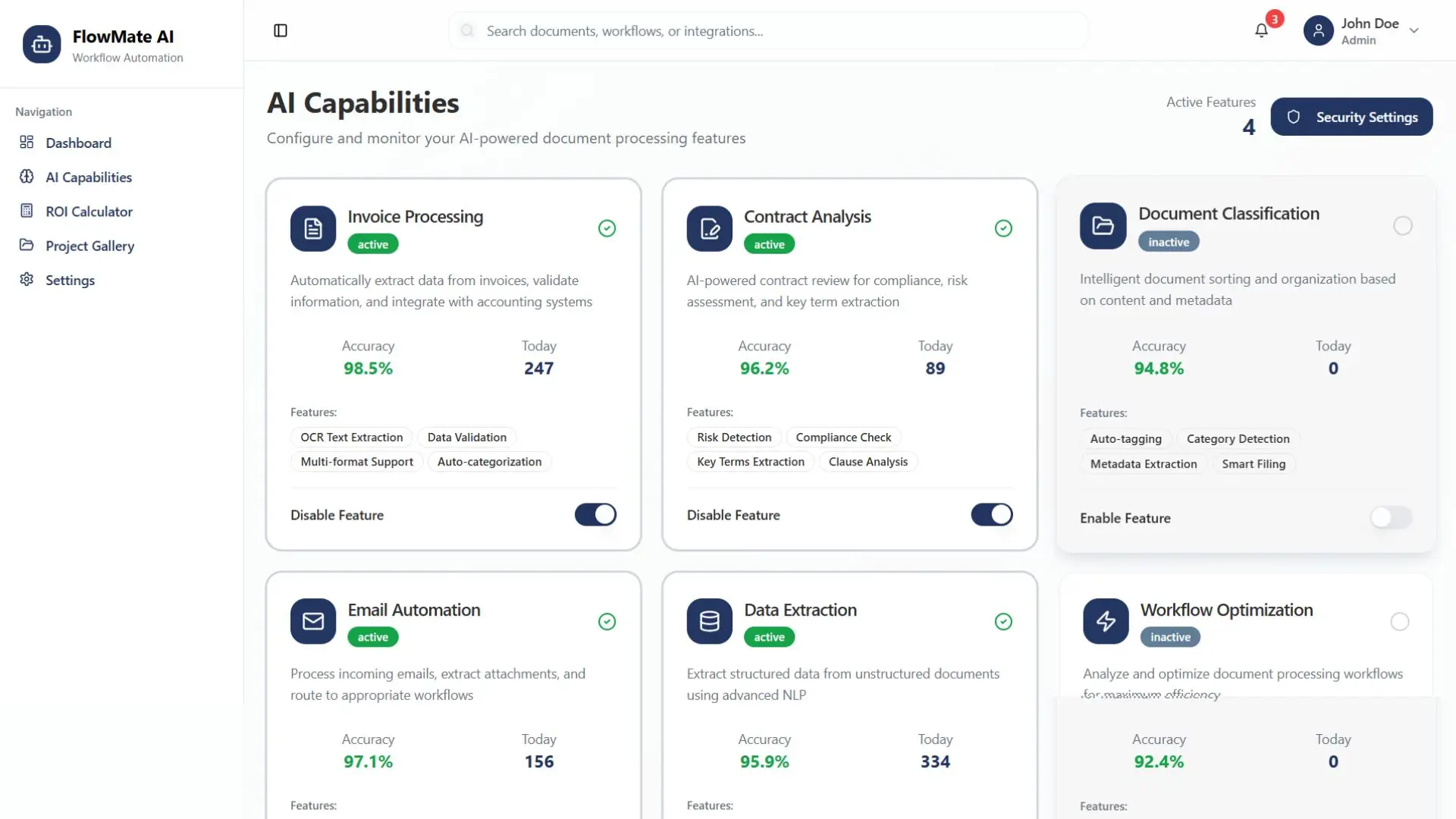 Document & Workflow Automation - Workflow