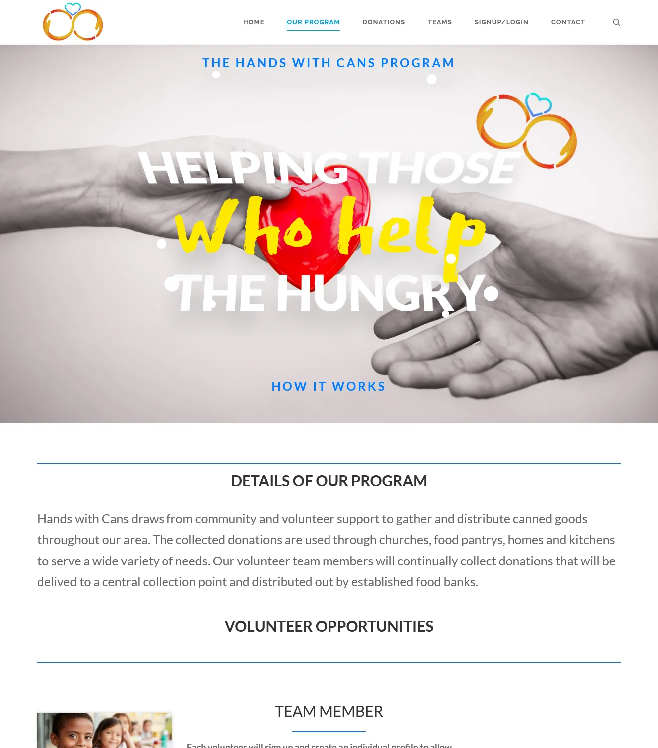 Hands With Cans - Charity Application - Image 2