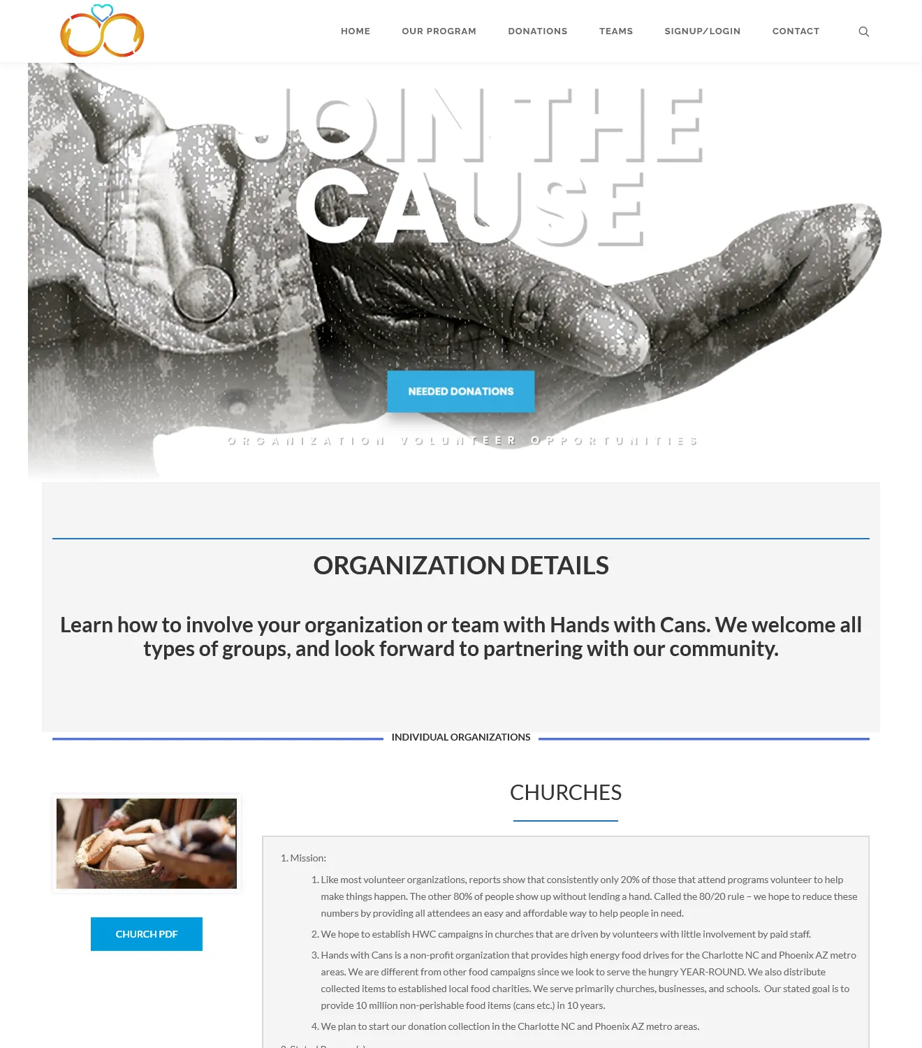Hands With Cans - Charity Application - Image 5