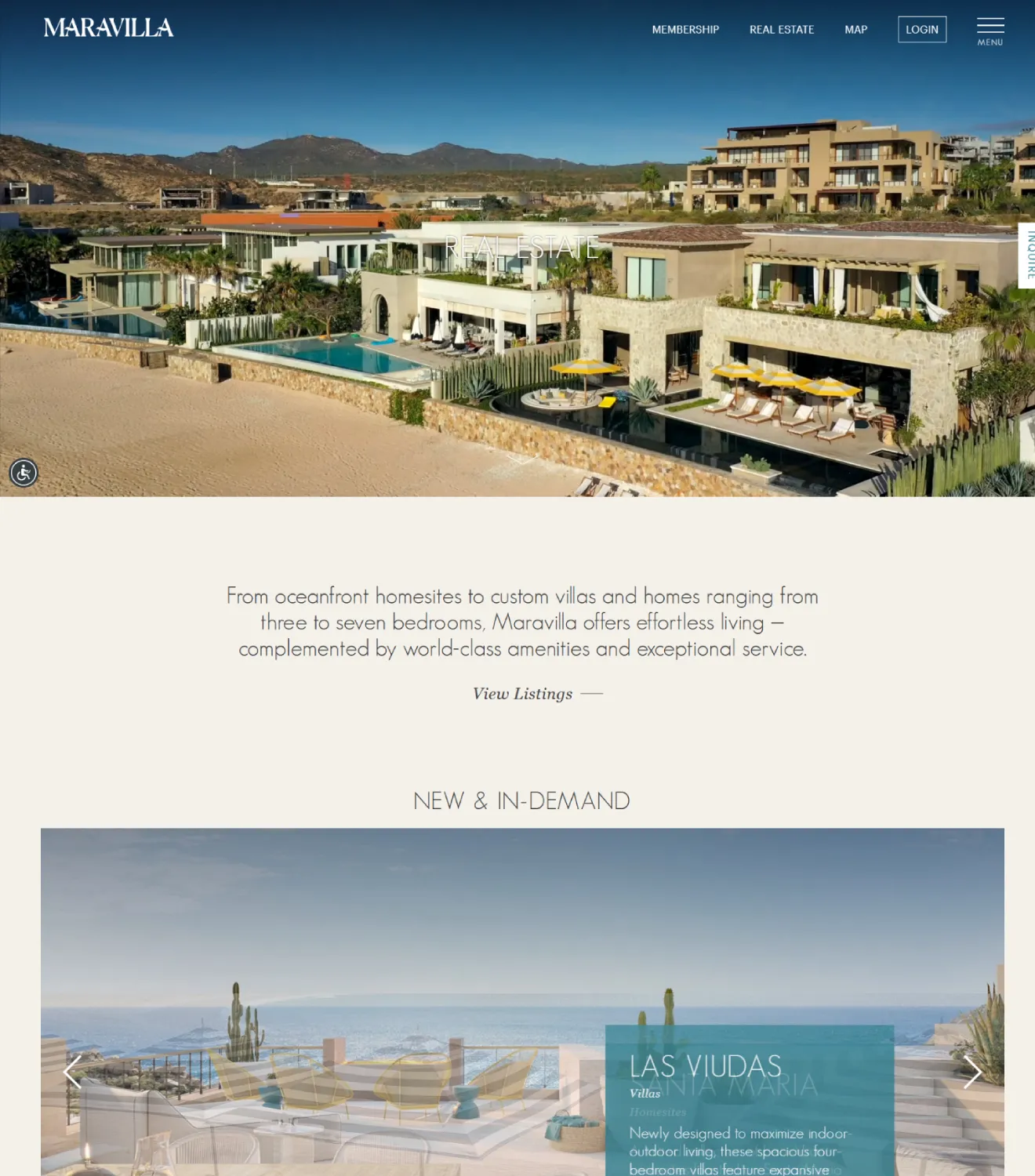 Maravilla Los Cabos - Luxury Real Estate Website - Image 3