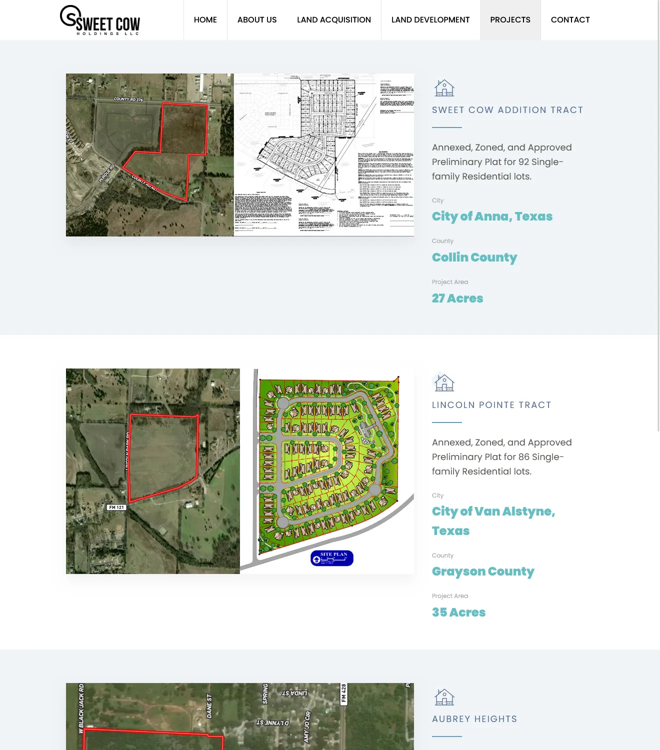 Sweet Cow Holdings - Real Estate Website - Image 4