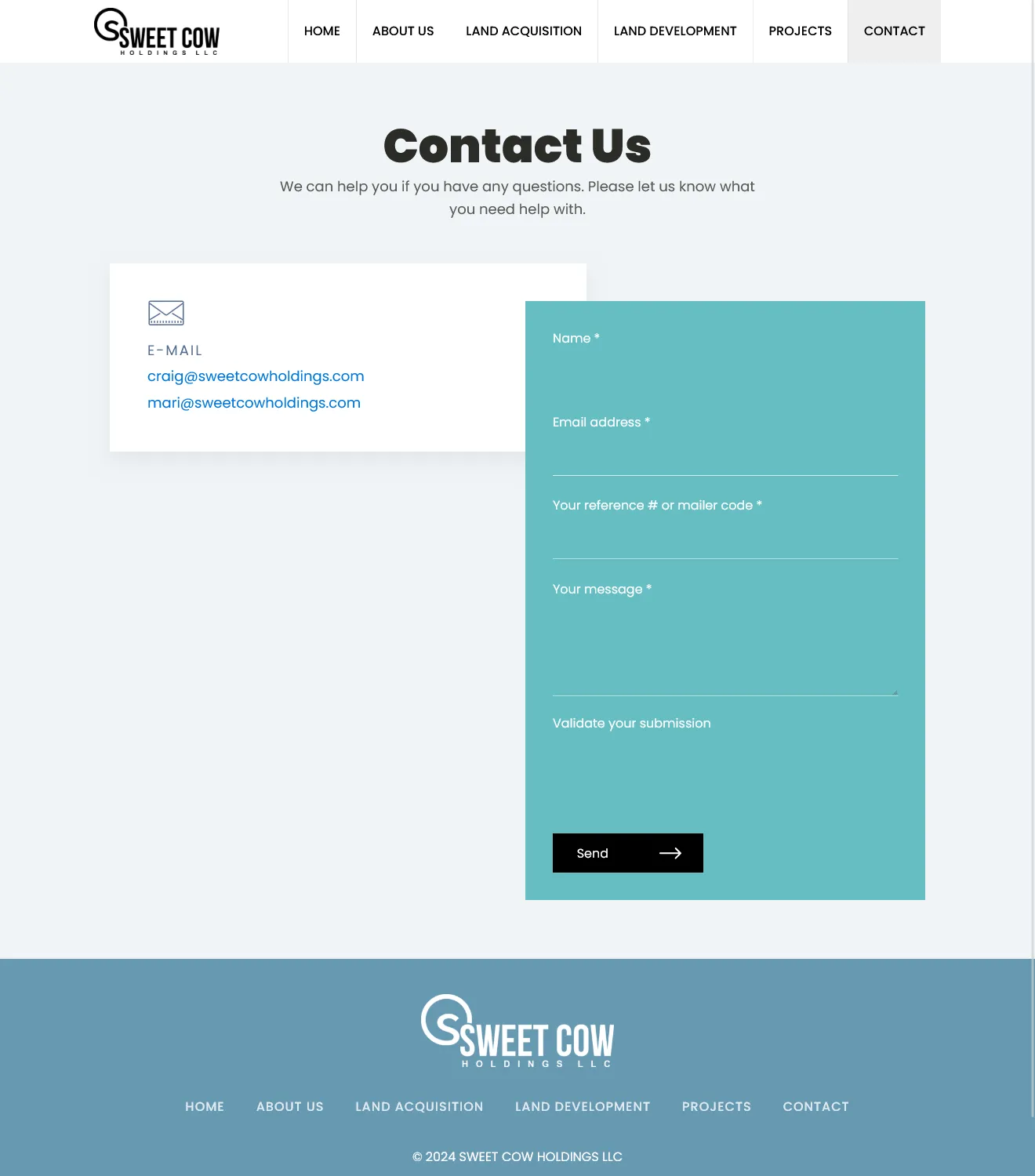 Sweet Cow Holdings - Real Estate Website - Image 5