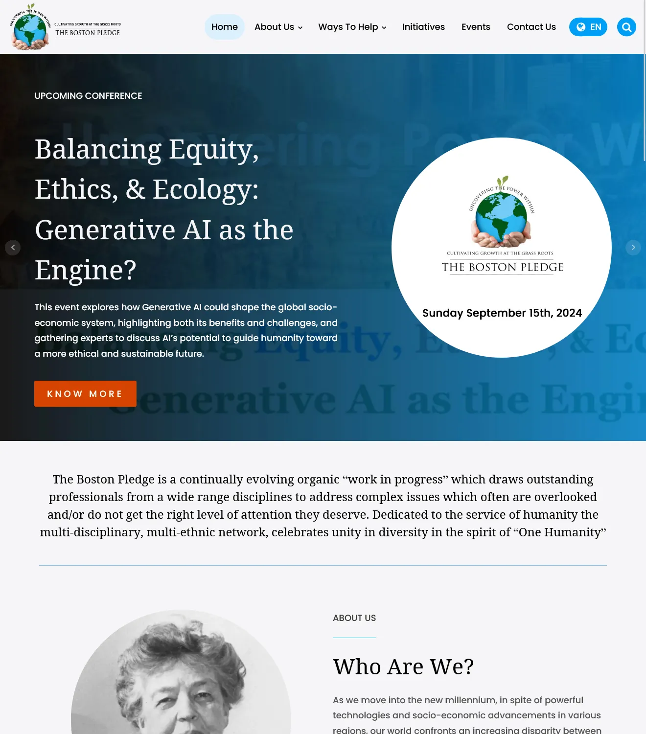The Boston Pledge - Nonprofit Website - Image 1