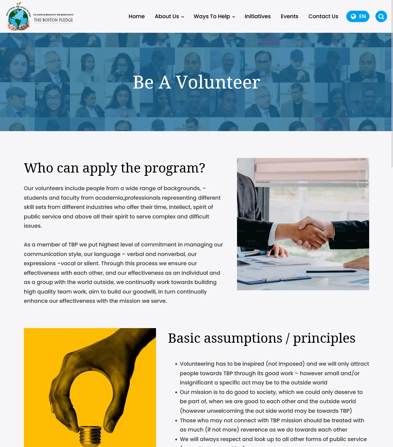 The Boston Pledge - Nonprofit Website - Image 3