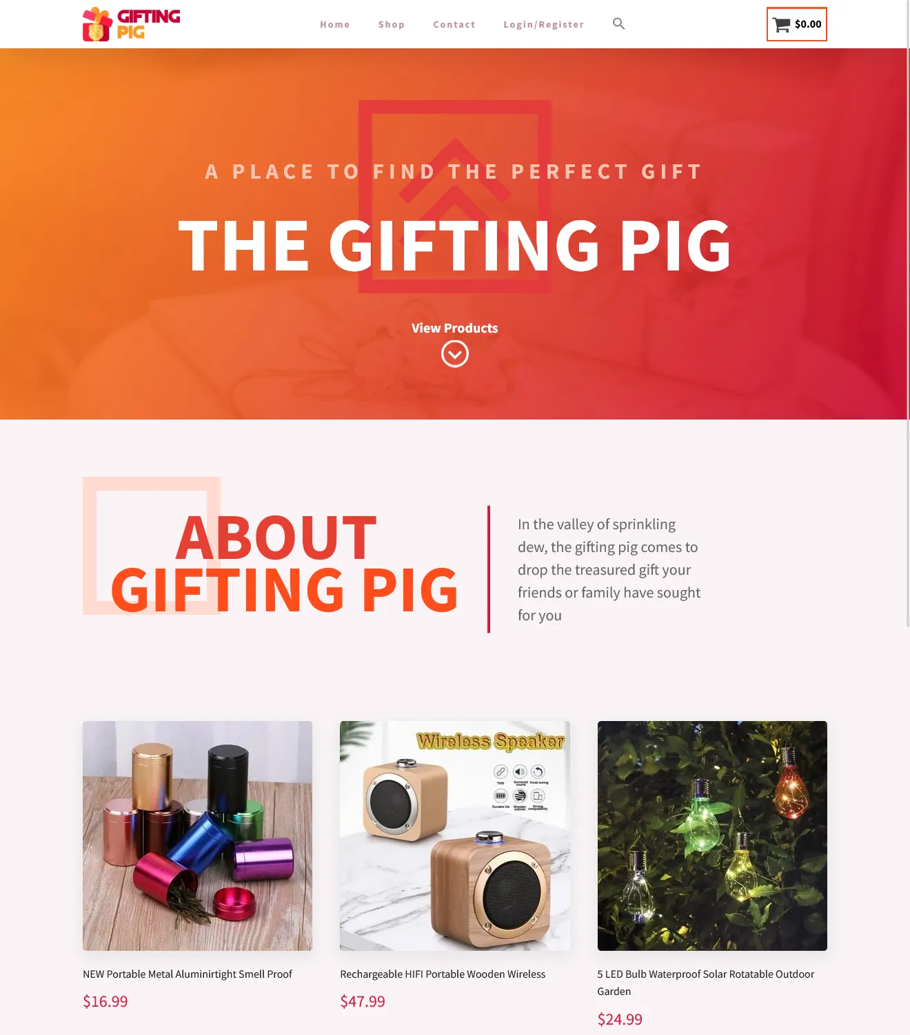 The Gifting Pig - E-Commerce Website - Image 1