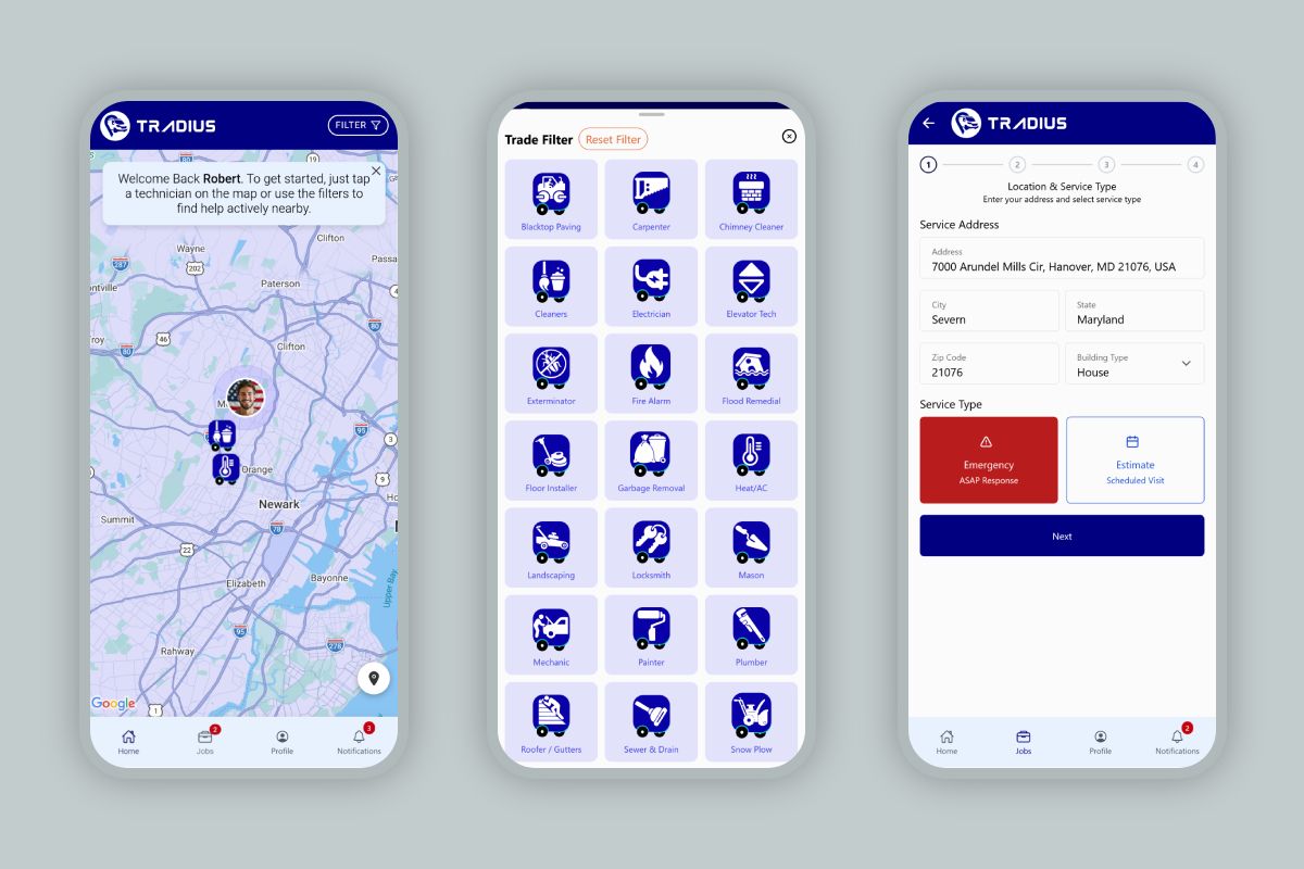 Tradius - On-Demand GPS Application - Image 1