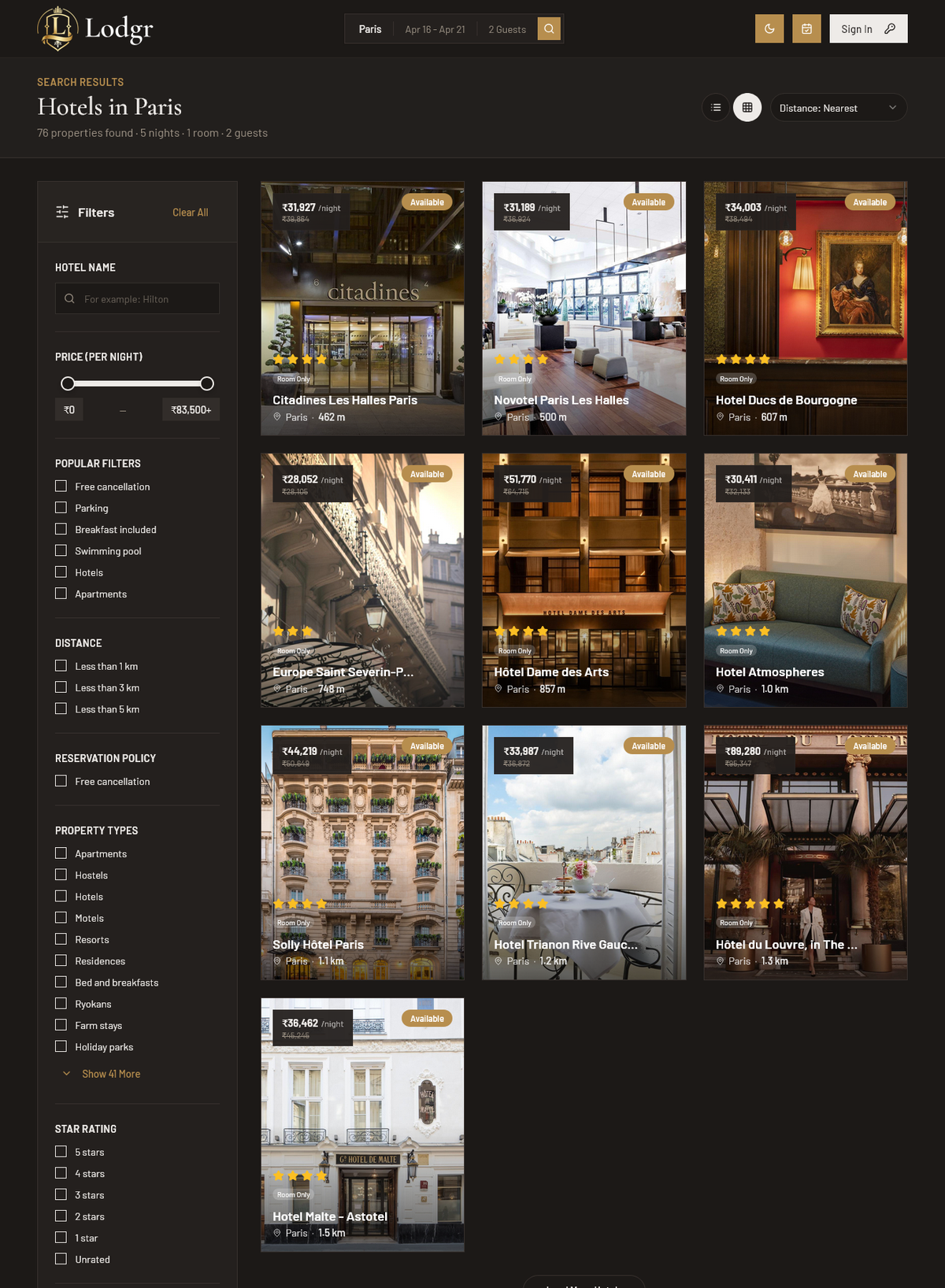 Lodgr - Hotel Booking Platform - Image 4